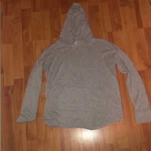 Gray hoodie with front pocket